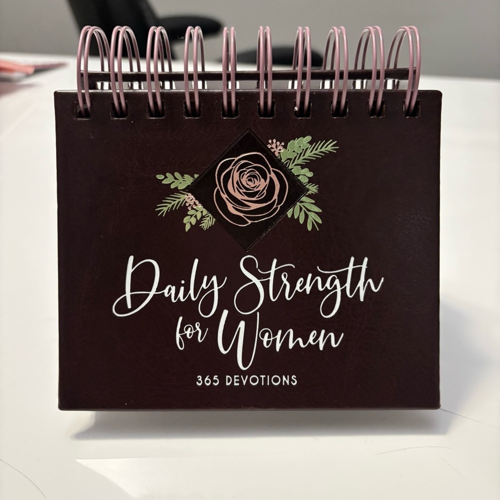 Spiral Devotional Book with Floral Design